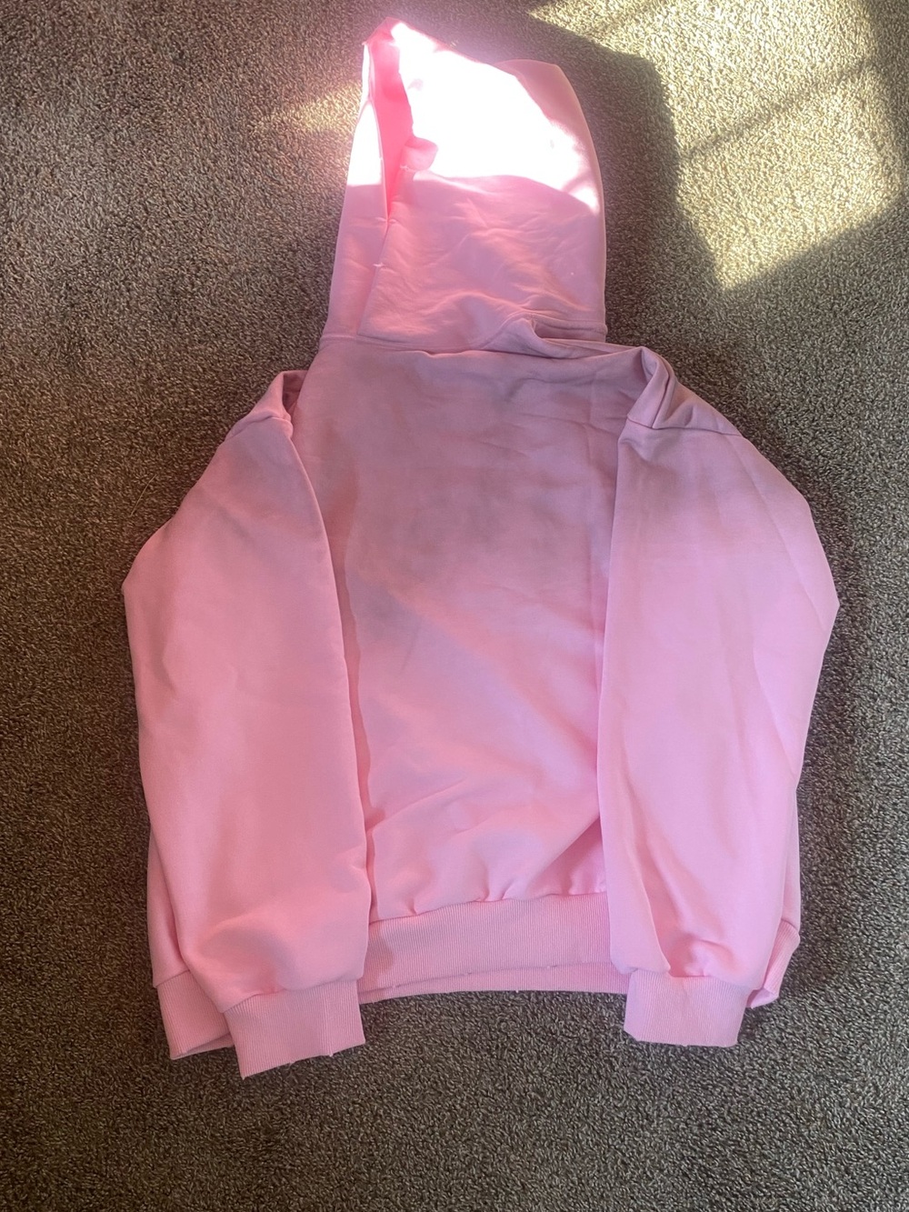 pink hoodie